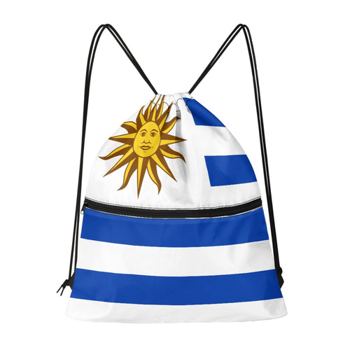 Uruguay Drawstring Zipper Bag Backpacks Uruguay